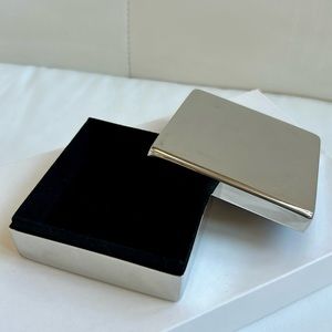 West Elm Modern Small Silver Square Jewelry Box
